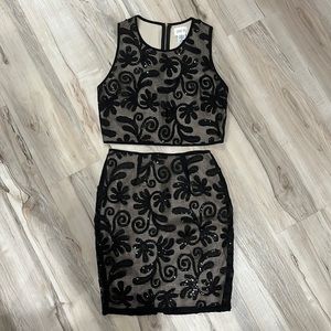 Two Piece Sequin Outfit